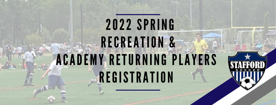 2022 Spring Registration OPENS 12/8/21