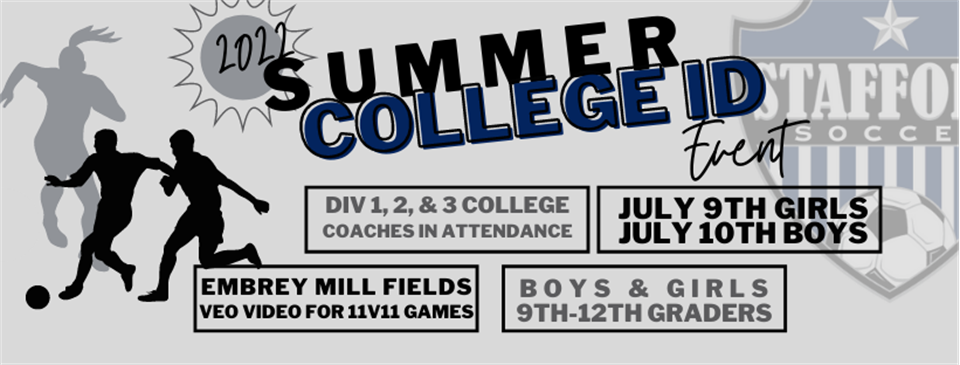 SUMMER COLLEGE ID EVENT FOR BOYS & GIRLS